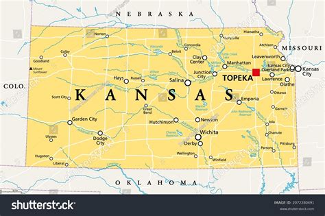 El Mapa del Estado de Kansas